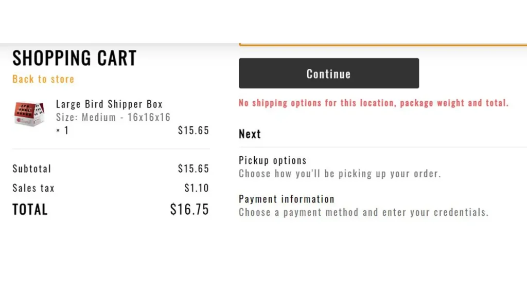 online store is not selling